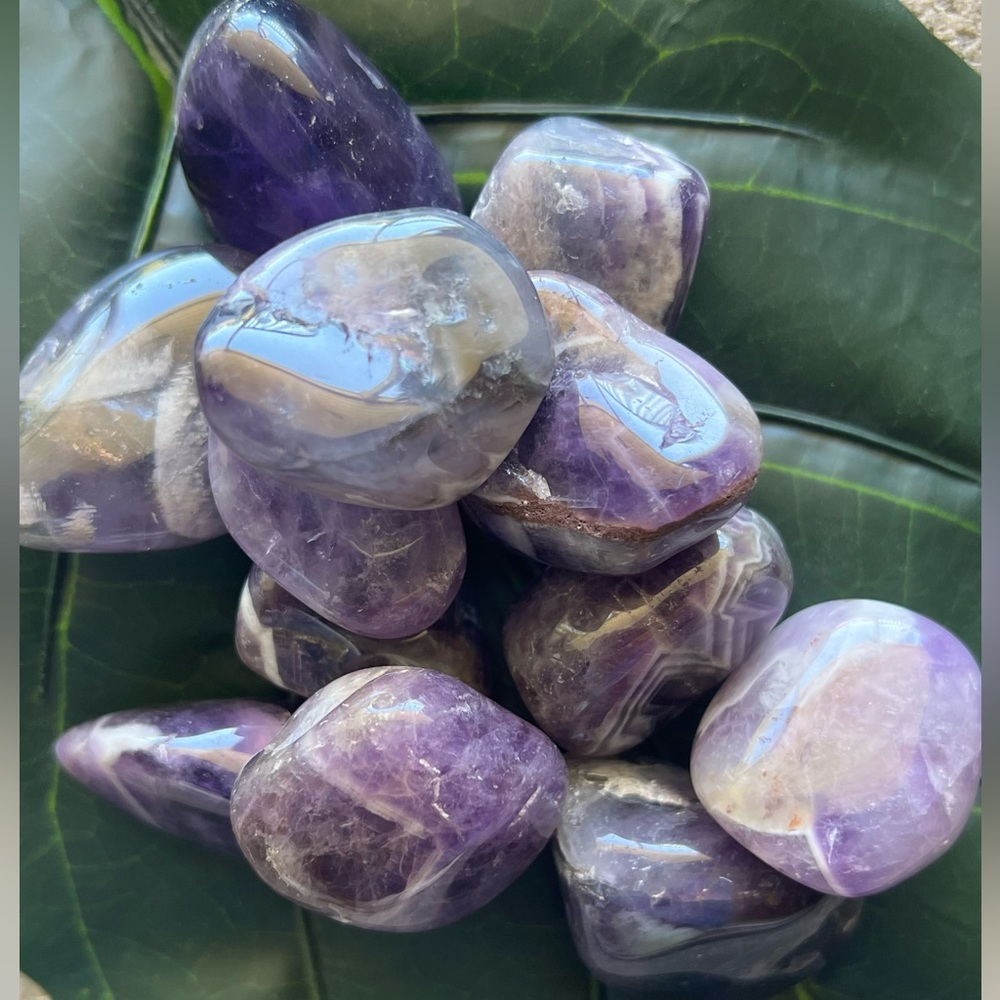 NIP 1DOZ. Purple Amethyst Decorative Stones